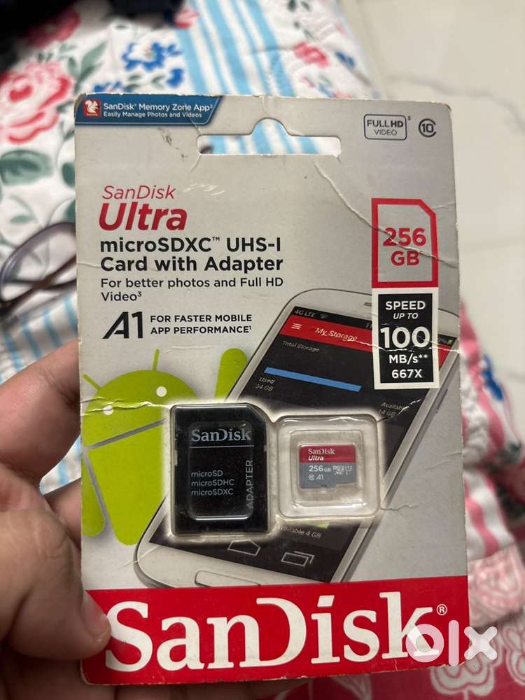 SanDisk Ultra 256GB MicroSDXC Memory Card + Adapter | Unopened Pack
