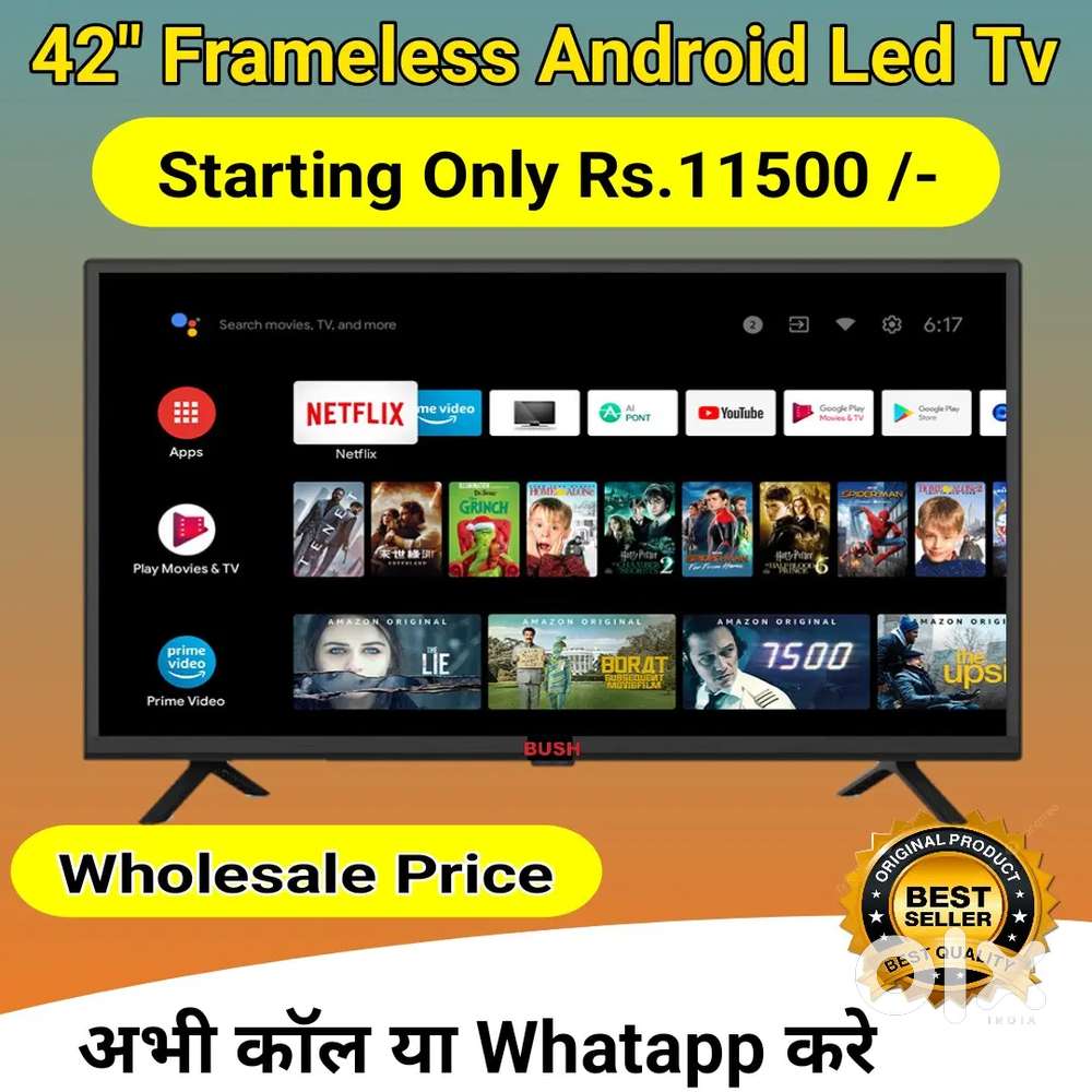 42 inch NEW SMART ANDROID Led Tv + free Live Dish Channels & Movies