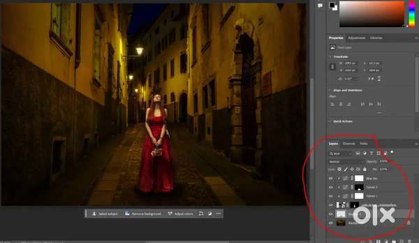I do cinematic video editing.