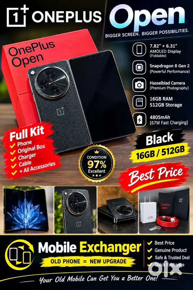 Oneplus open (16/512GB) full kit conditione 97%