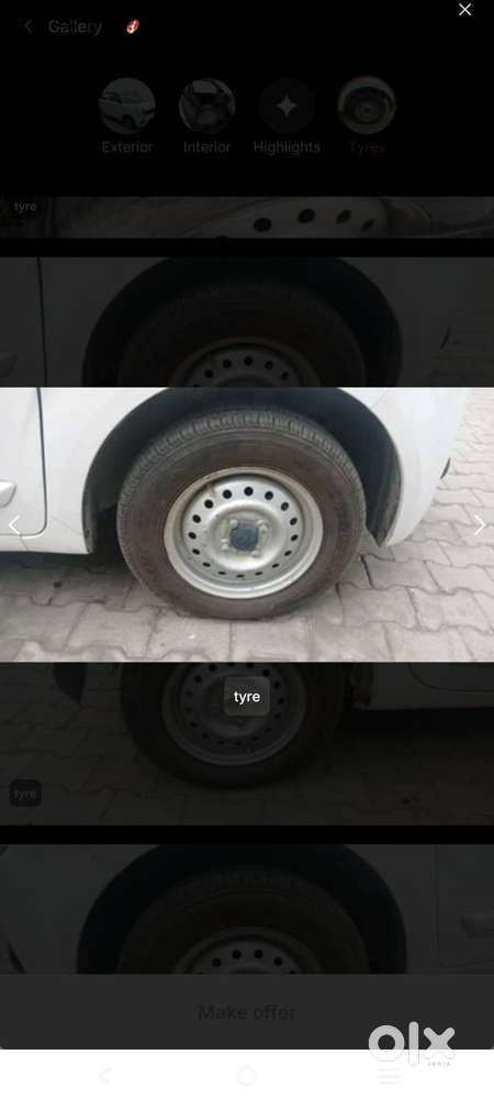 New Tyre Currently Service Done