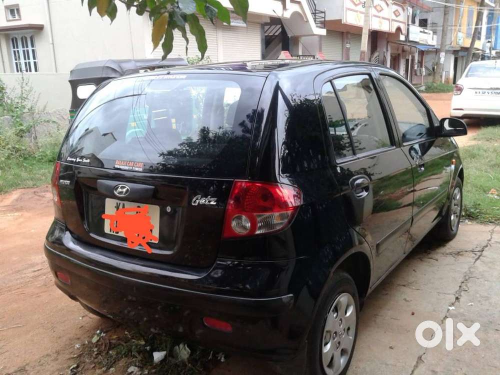 Black Getz Sporty Look, New Tyres And Beige Seat Covers