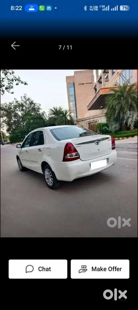 Toyota Etios 2011 Petrol 80000 Km Driven