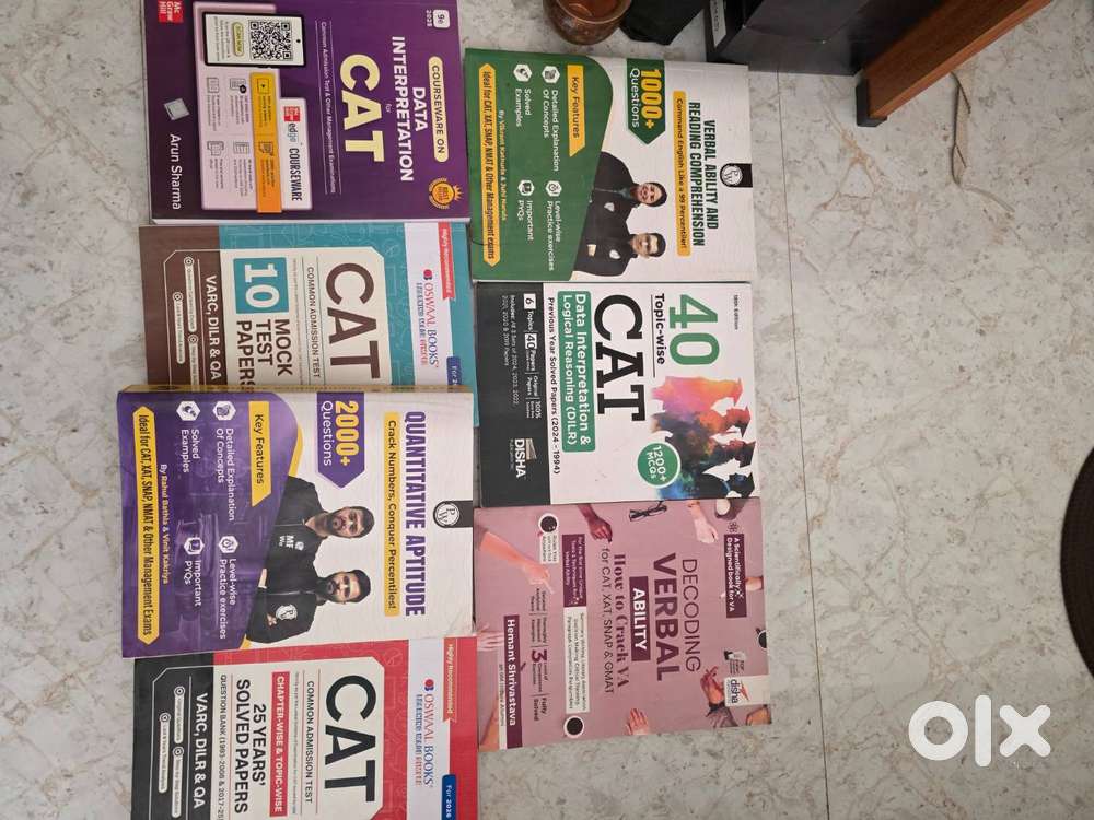 Mint Condition complete ( CAT ) MBA 10+ books