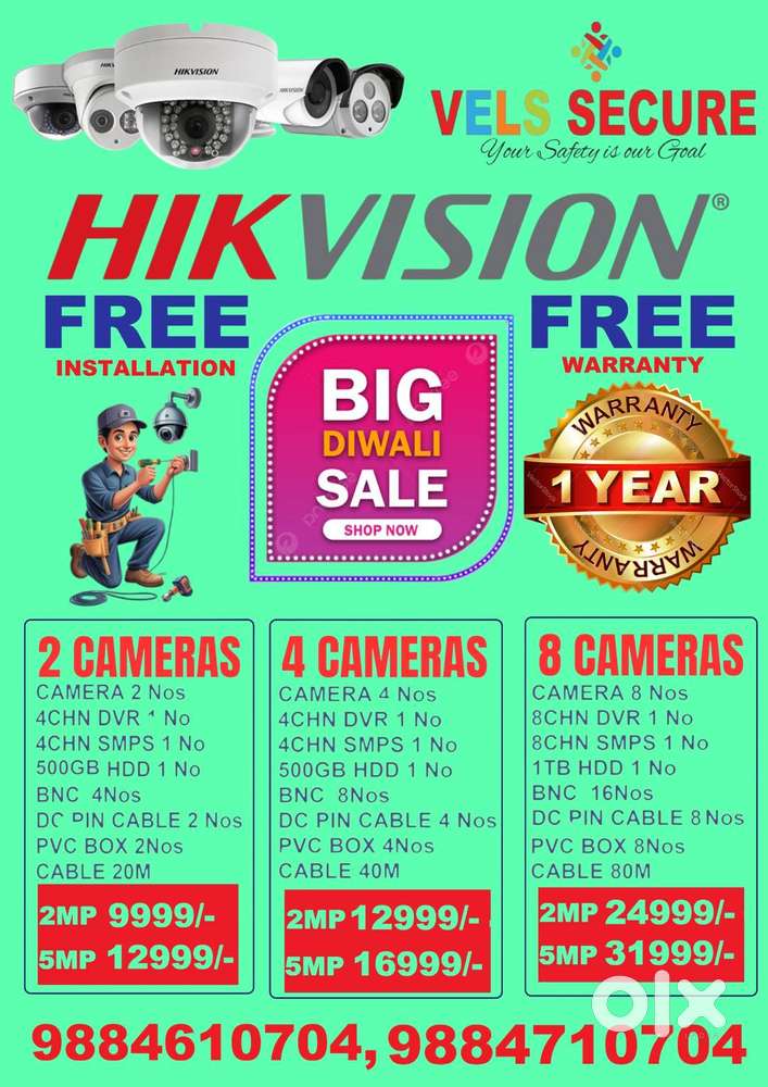 MEGA DIWALI        OFFER   SALE OF       2MP HIKVISION   DVR AND  CAME