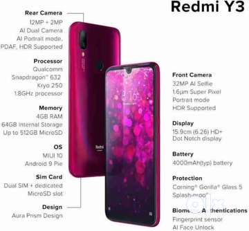 Redmi sale y3 olx