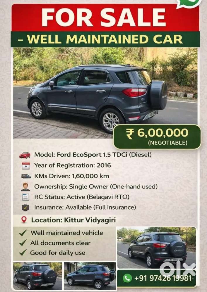 Ford Ecosport 2016 Diesel