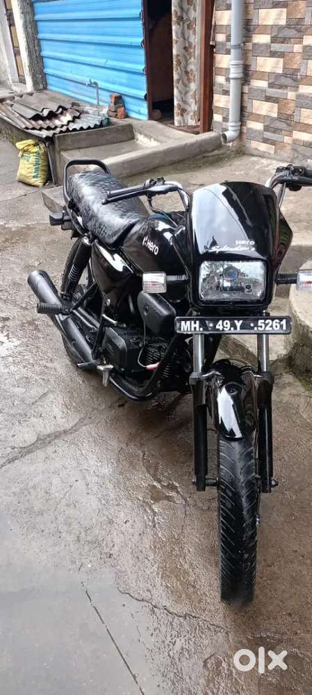 Black Colour Splendor Plus Modified Gadi Modified Splendor Plus