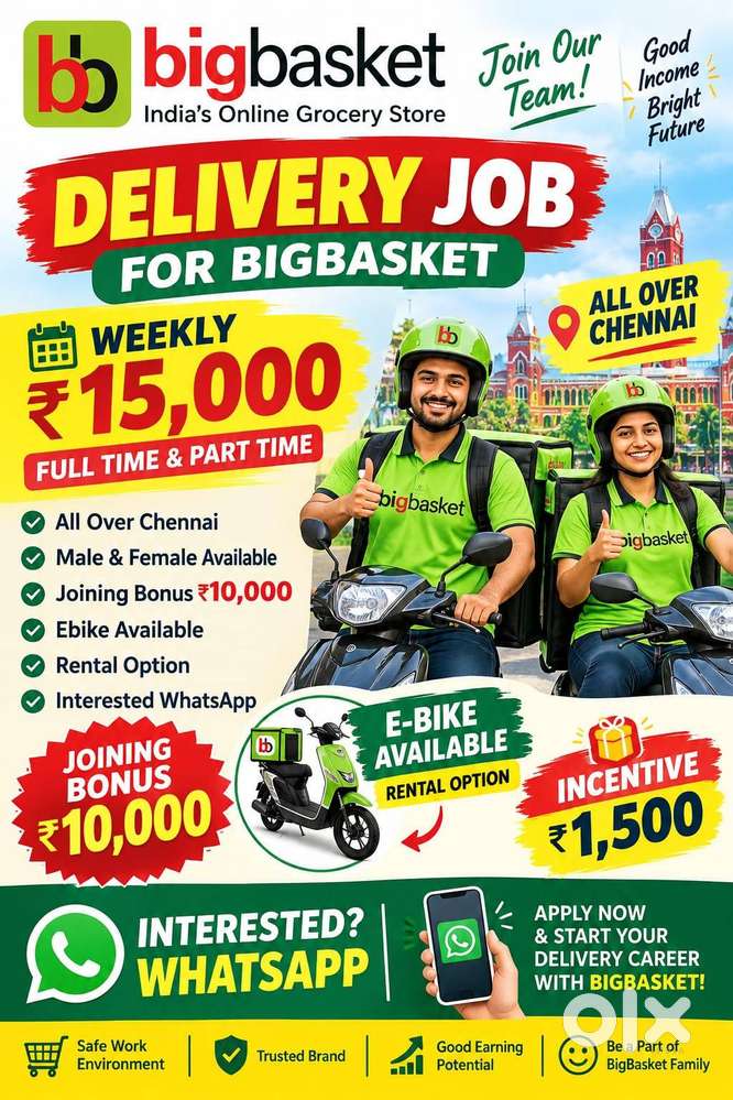 Delivery Jobs In Chennai Hiring Jobs Male And Female