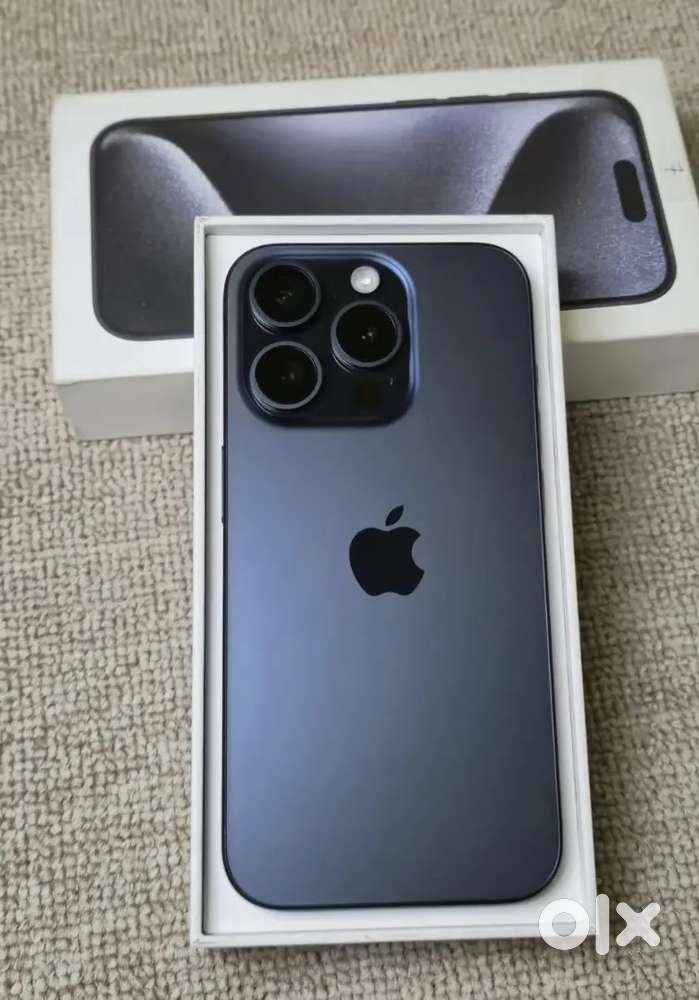 IPHONE 15 PRO BLUE TITANIUM UNDER WARRANTY WITH BILL N BOX IN 256GB ...