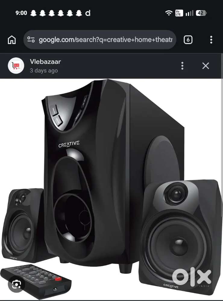 Creative home theatre 2,1