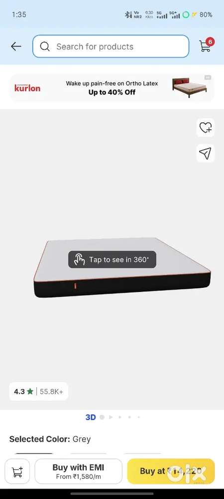Selling Mattress of sleepyhead 8 inch