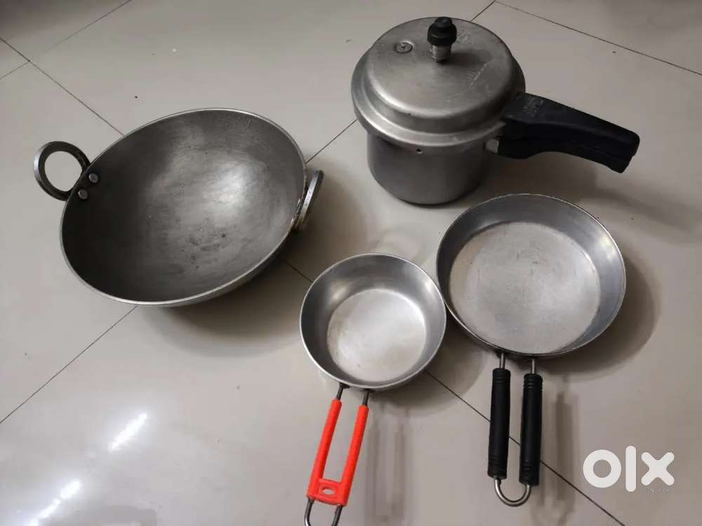 Cooker-03 ltr, kadai heavy duty, Tadka Pan, Pan-1/2 kgs