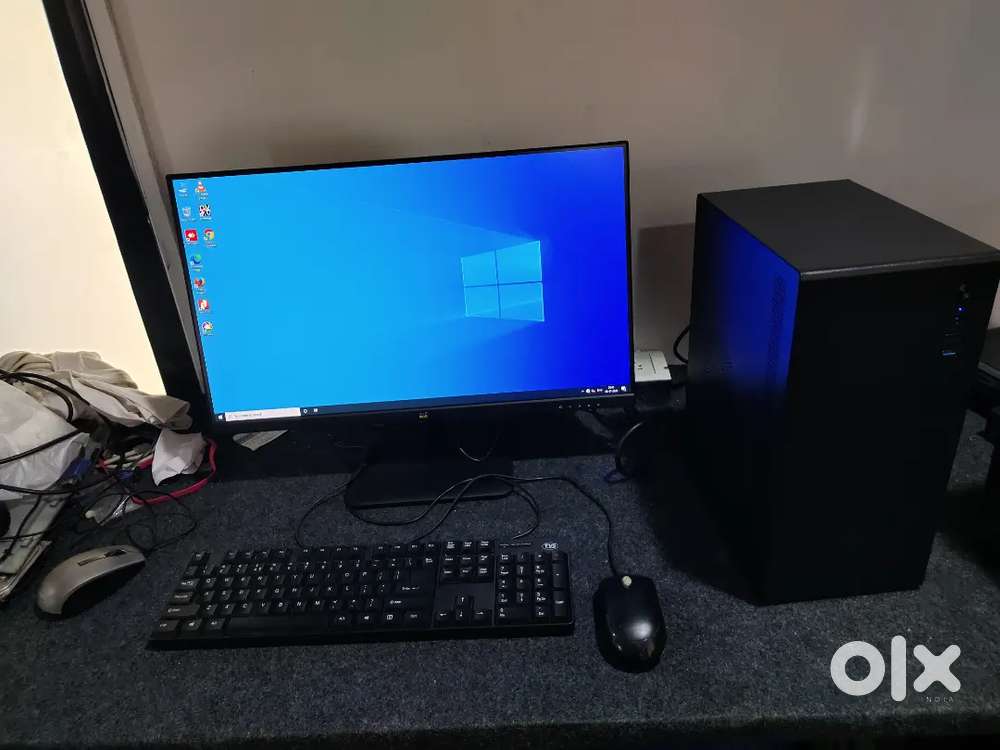 wrrnty i5 8th gen pc 8 gb 256 gb ssd 19 inch hd led ups speaker