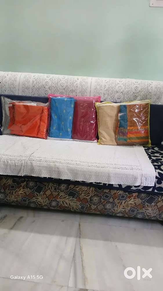 Rarely used good condition sarees 5 nos
