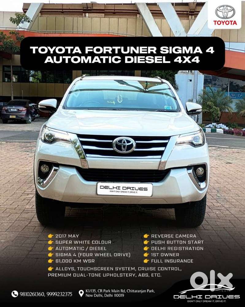 Toyota Fortuner Sigma 4 At Diesel, 2017, Diesel
