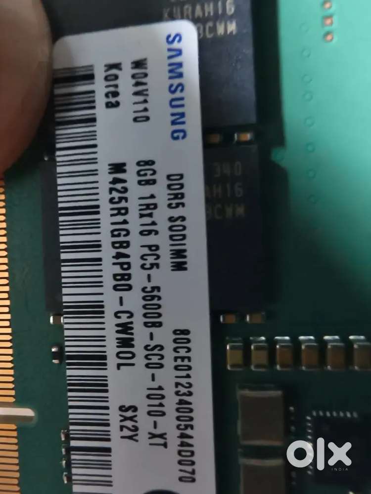 Samsung 8x2= 16gb DDR5 laptop ram unused