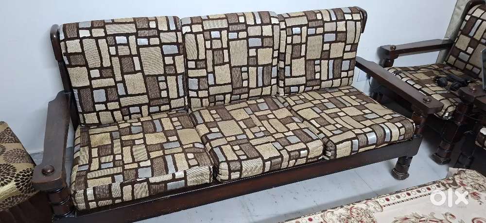 Pure sagwan wooden sofa