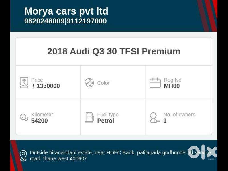 Audi Q3 1.4 30 Tfsi Premium, 2018, Petrol