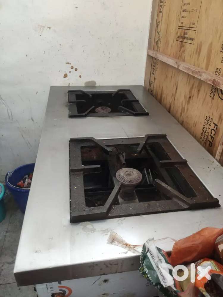 2 burner stainless steel bhatti