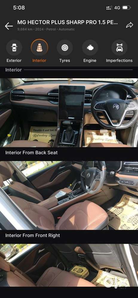 Mg Hector Plus 2024 Petrol 9200 Km Driven