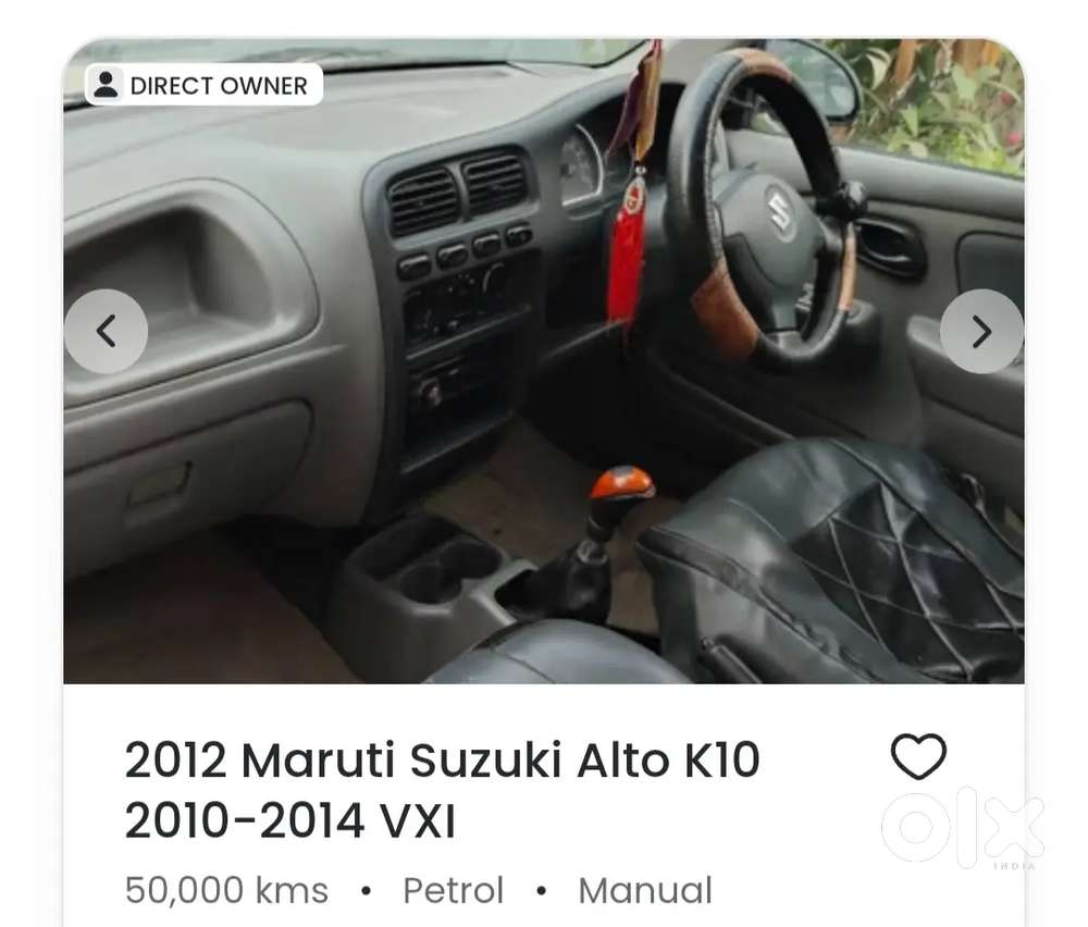 Maruti Suzuki Alto K10 2012 Year Car