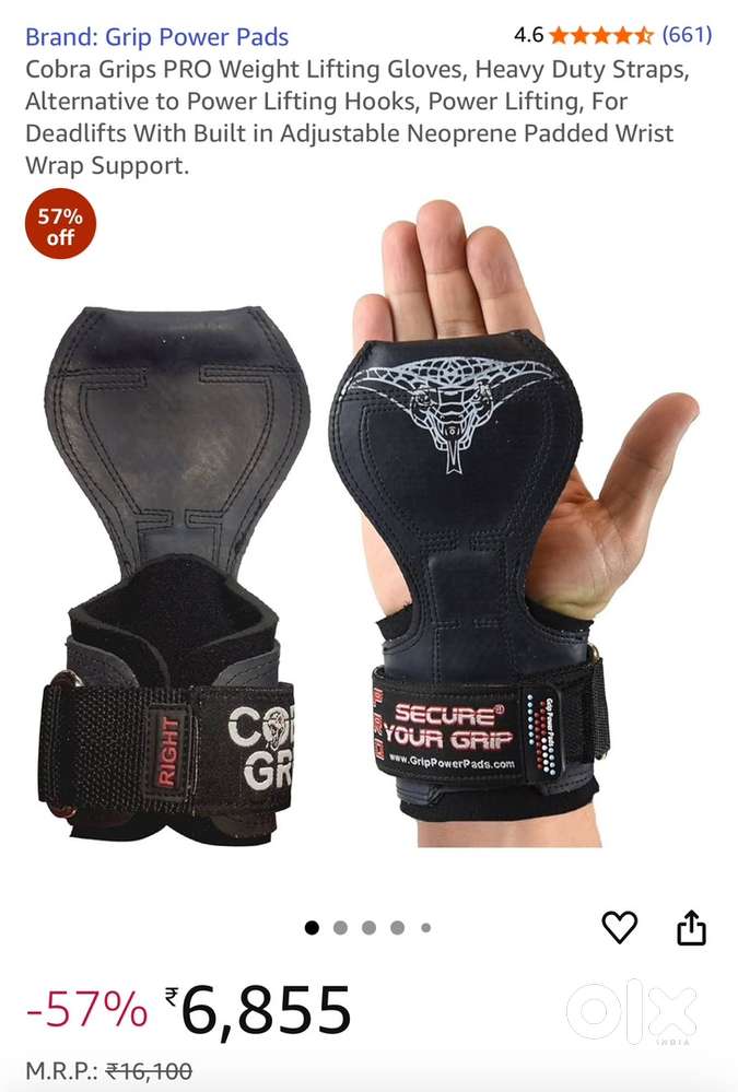 Cobra Grips V2 Weight Lifting Straps – Power Up Your Grip For Heavy Lifts