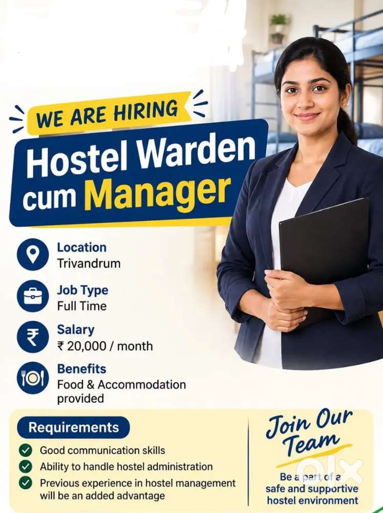 Ladies Hostel Warden cum Manager