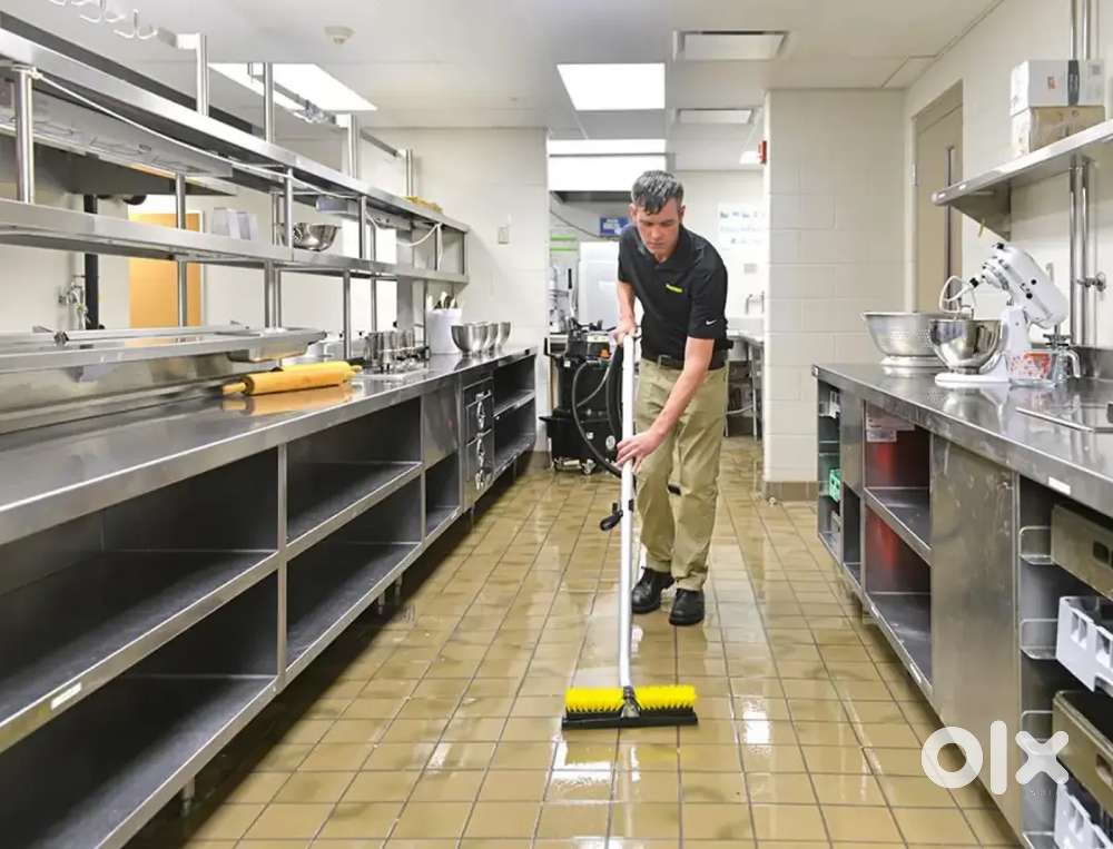 Restaurant Staff Cleaning