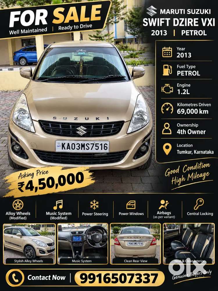 Maruti Suzuki Dzire 1.2 Vxi 2013