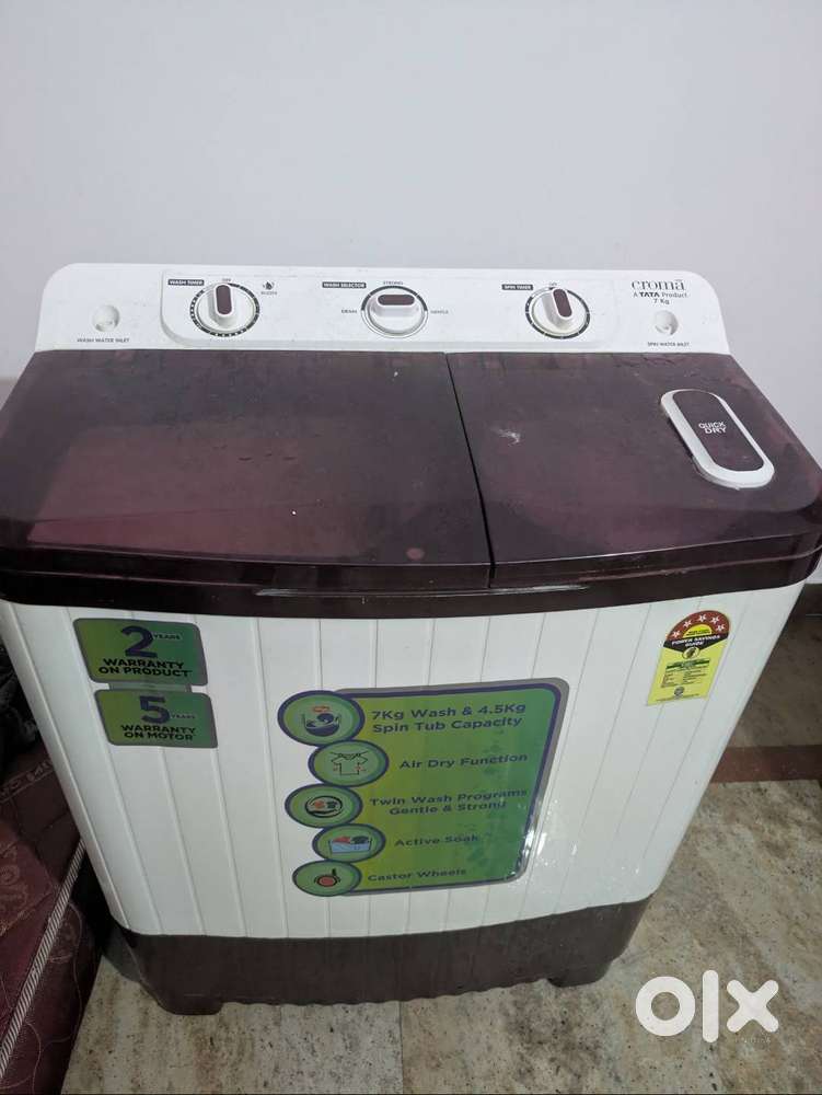 Croma 7KG Semi Automatic Washing Machine - 1 Year Used