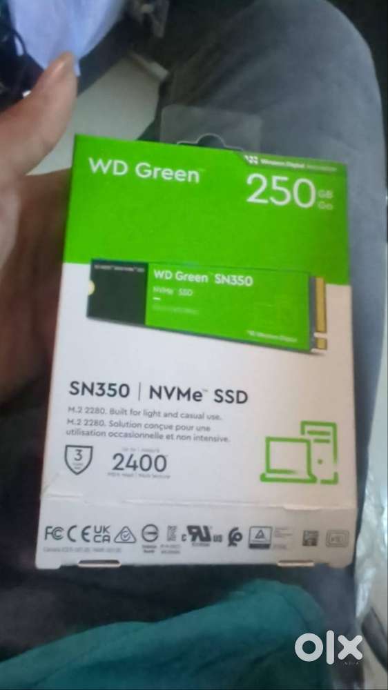 WD Green SN350 250GB NVMe M.2 SSD | High Speed Up to 2400 MB/s