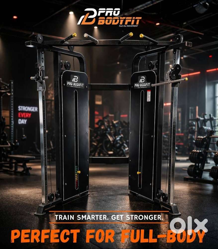 Full gym machine setup at nominal cost in best look direct by company.