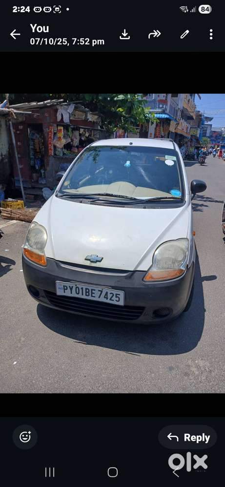 Chevrolet Spark White Car Is For Sale