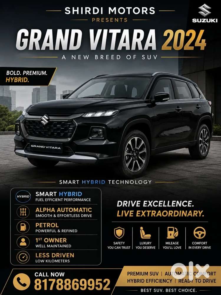 Maruti Suzuki Grand Vitara 1.5 Alpha Smart Hybrid At, 2024, Petrol
