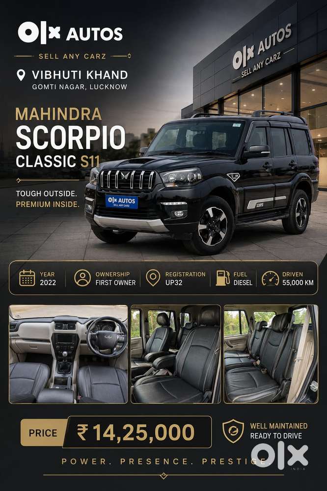 Mahindra Scorpio Classic 2.2 S 11 Mt 7 Cc, 2022, Diesel