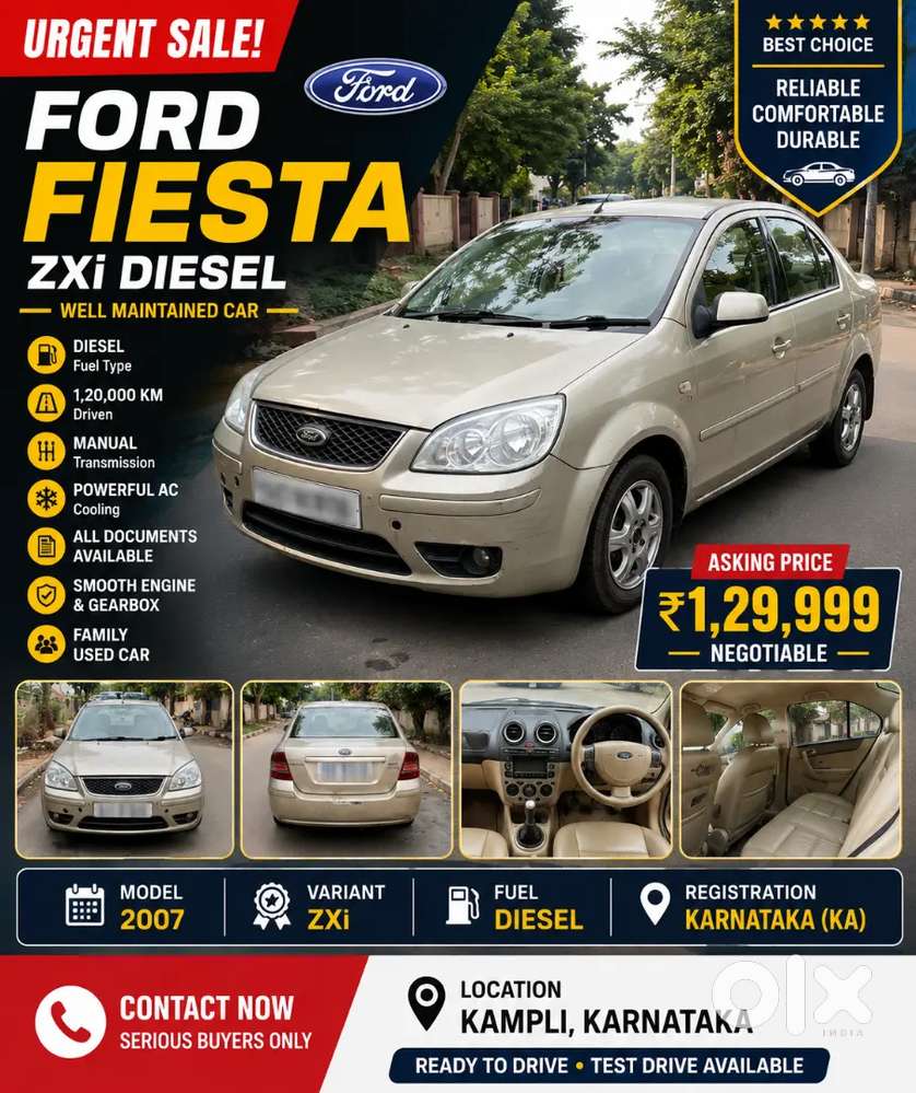 Ford Fiesta 2007 Diesel 120000 Km Driven
