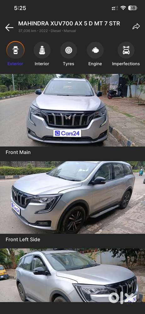 Mahindra Xuv700 2022 Diesel Mt 7str 37000 Km Driven
