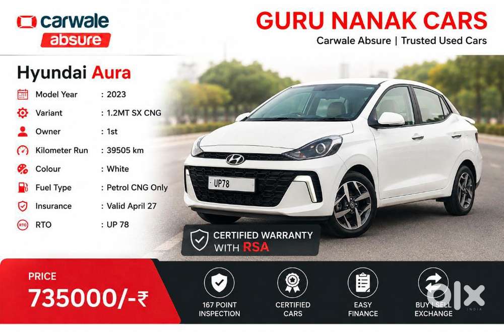 Hyundai Aura 1.2 Sx Cng, 2023, Cng & Hybrids