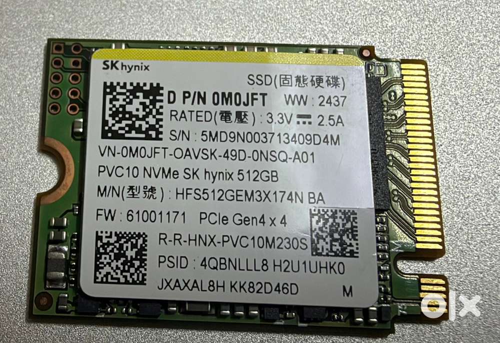 512 GB SSD with good condition for the best price