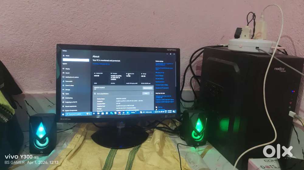 Prontech PC Setup,Ram-8gb, SSD-1tb, Itel i3 cpu with speaker, mouse ...