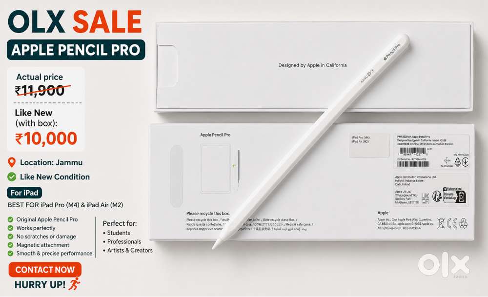 Apple Pencil Pro (Original) – Ordered by Mistake Mint Condition