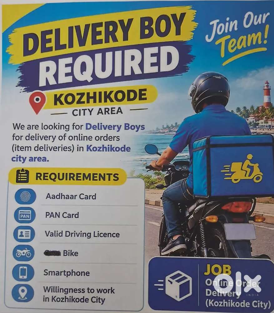 Delivery Bikers Required