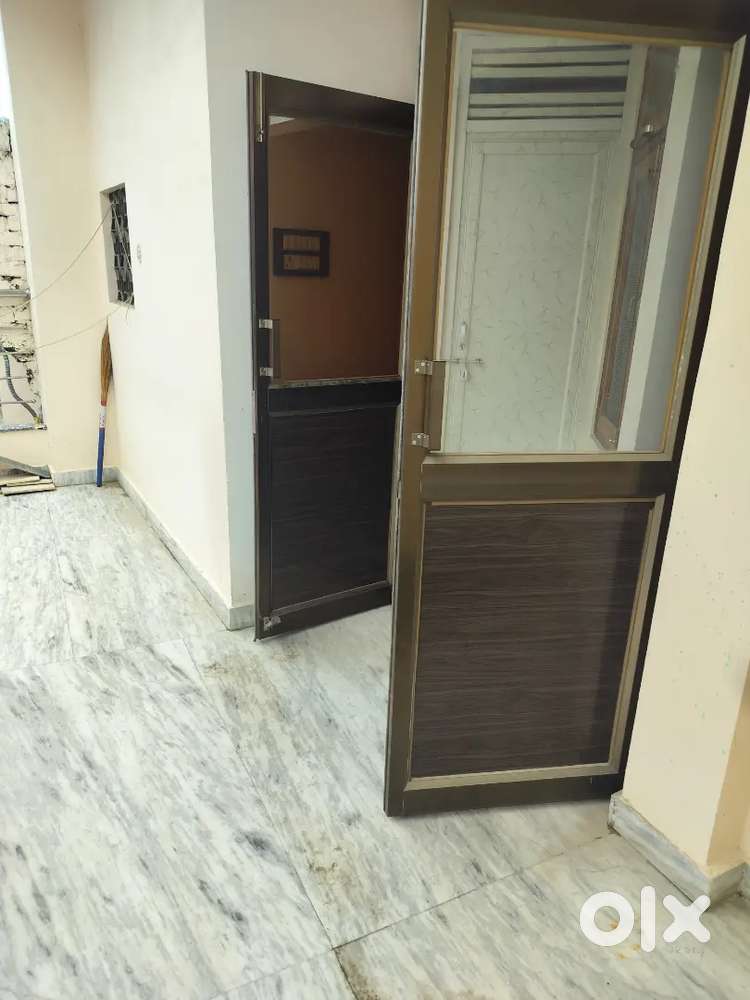 Semi furnished 3 BHK portion with marble floor