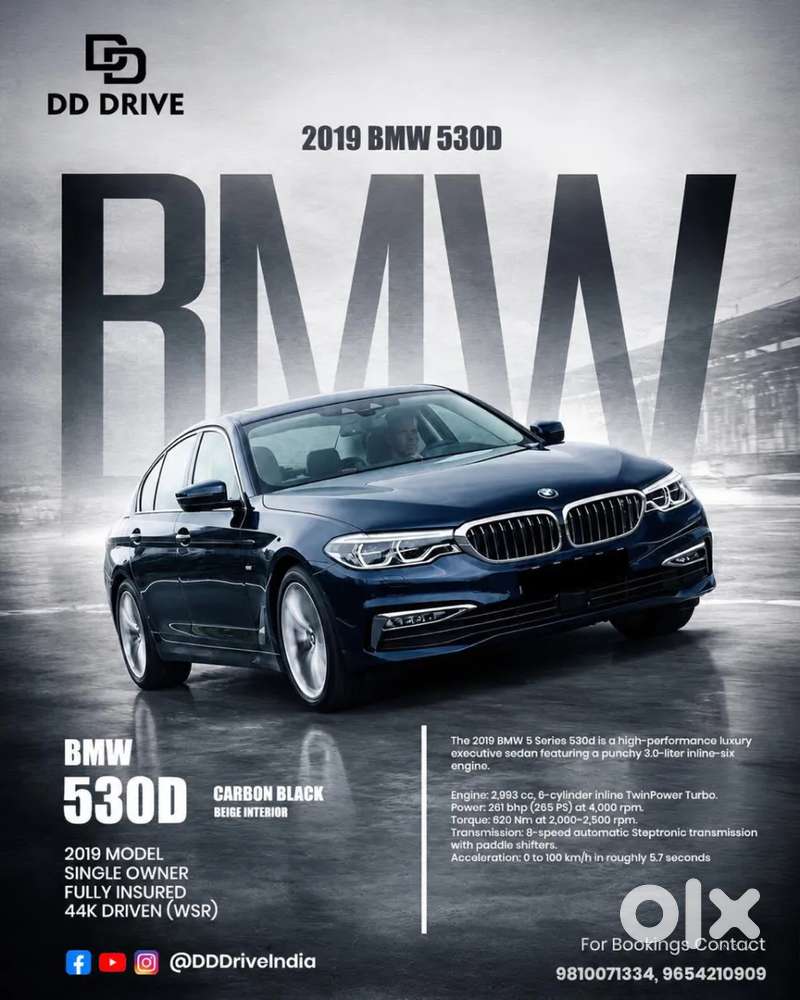 Bmw 5 Series 3.0 530d Touring, 2019, Diesel