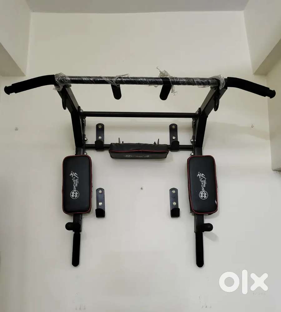 Wall mount pull up bar