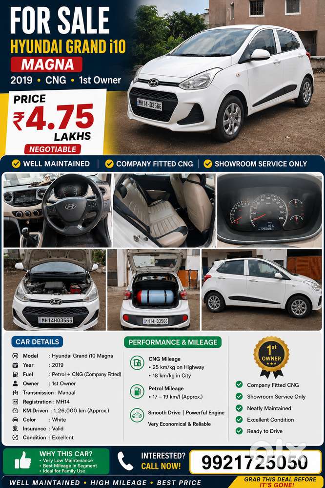 Hyundai Grand I10 Cng + Petrol