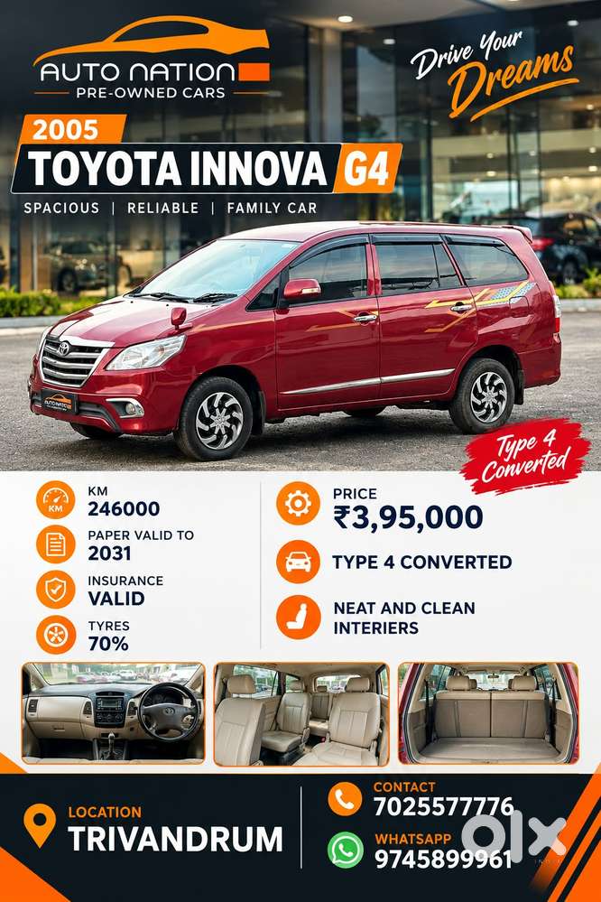 Toyota Innova 2.5 G (diesel) 7 Seater, 2005, Diesel