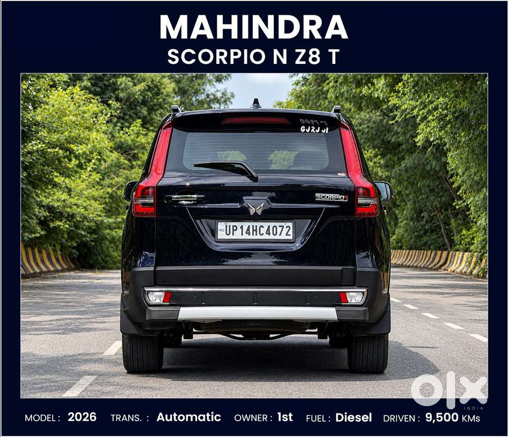 Mahindra Scorpio N Z8 L Diesel At 2wd 7 Str, 2026, Diesel