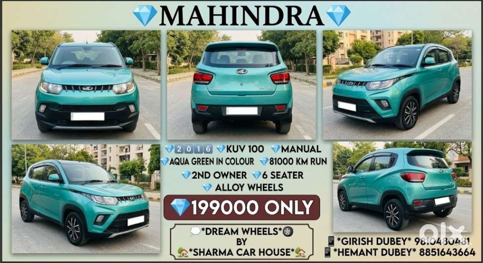 Mahindra Kuv 100 Mahindra-kuv-100-d75-k8, 2016, Diesel